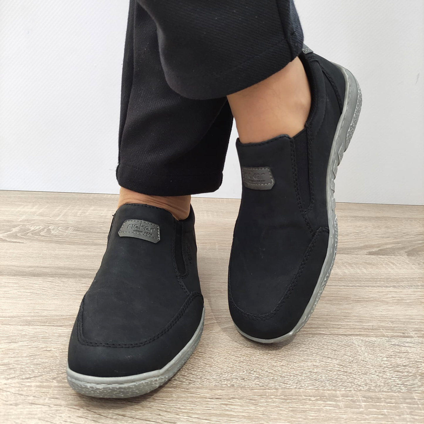 PANTOFI CASUAL BARBATI RIEKER 03553-00 NEGRI - imagine 4