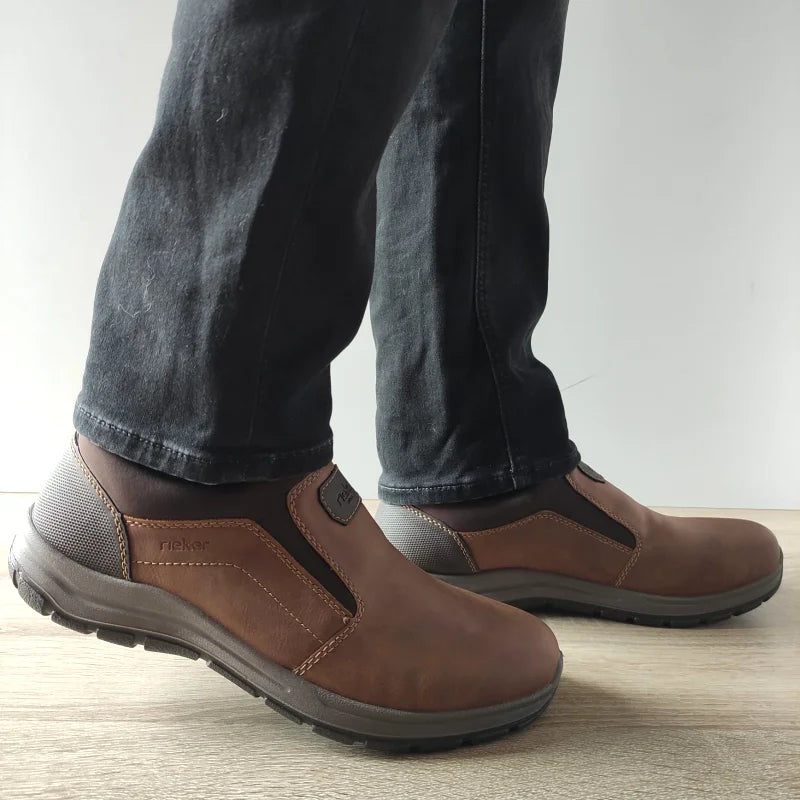 PANTOFI CASUAL BARBATI RIEKER 03650-24 MARO - imagine 2