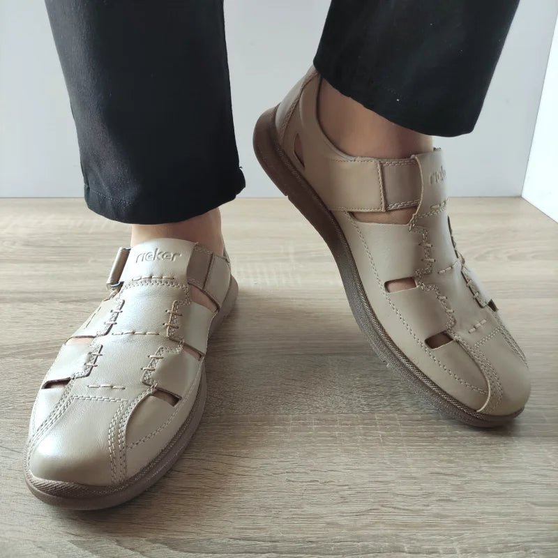 PANTOFI CASUAL BARBATI RIEKER 10453-60 BEJ