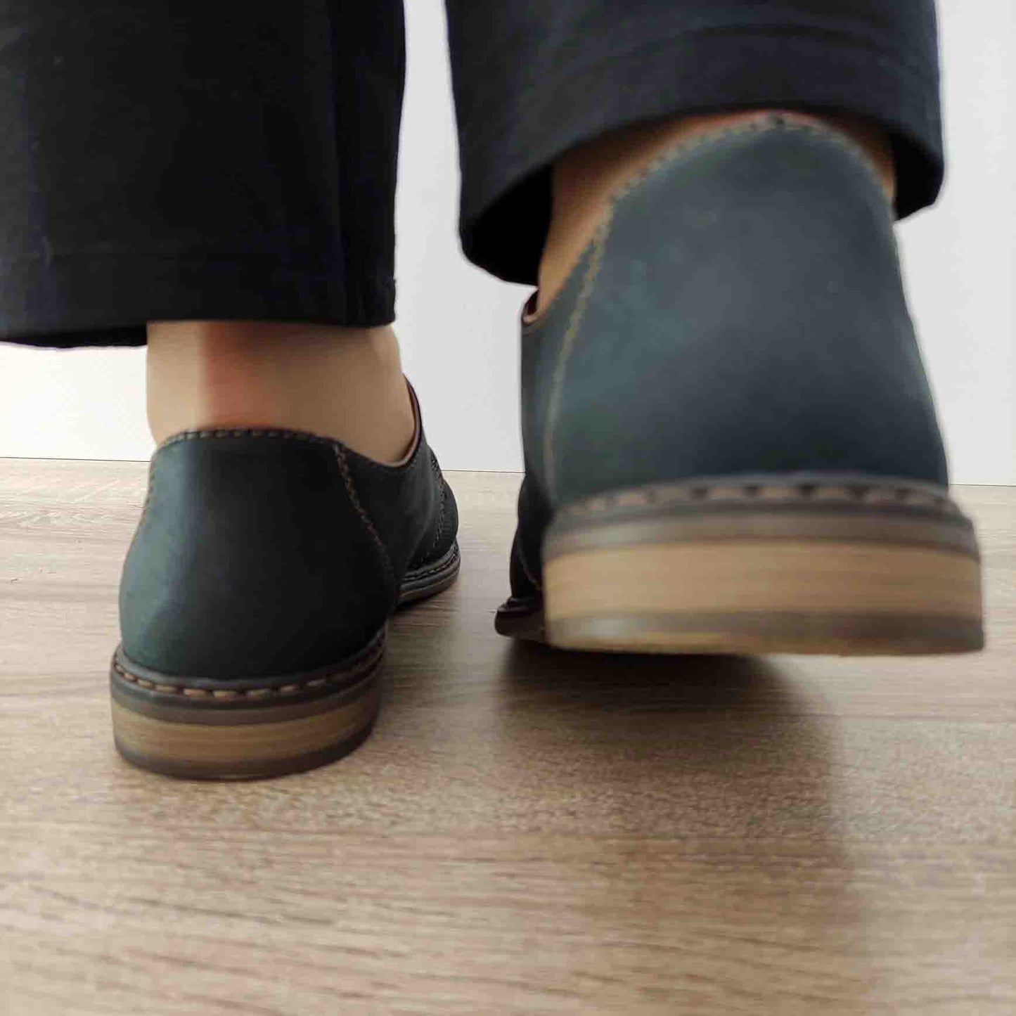 PANTOFI CASUAL BARBATI RIEKER 13439-14 BLEUMARIN NUBUCK