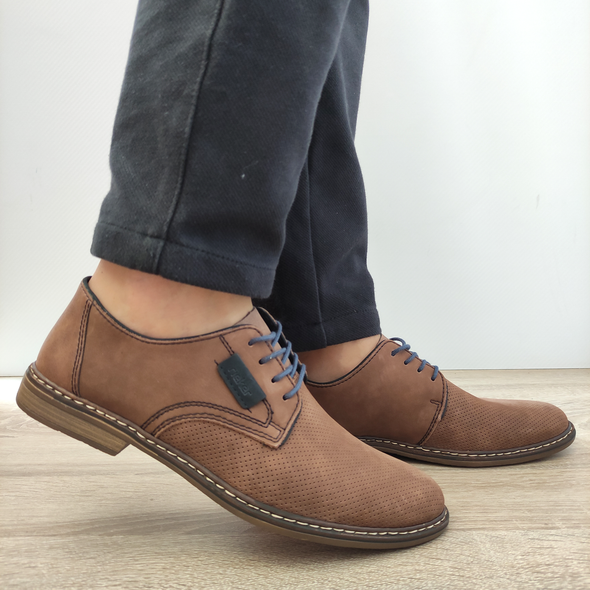 PANTOFI CASUAL BARBATI RIEKER 13439-24 MARO BUFO - imagine 2