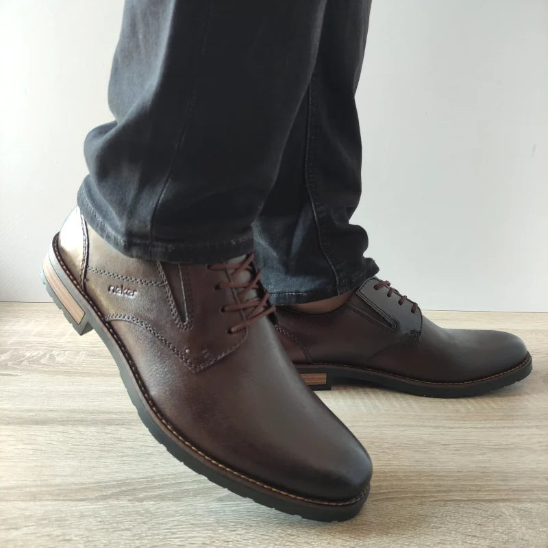 PANTOFI CASUAL BARBATI RIEKER 14621-25 MARO - imagine 4