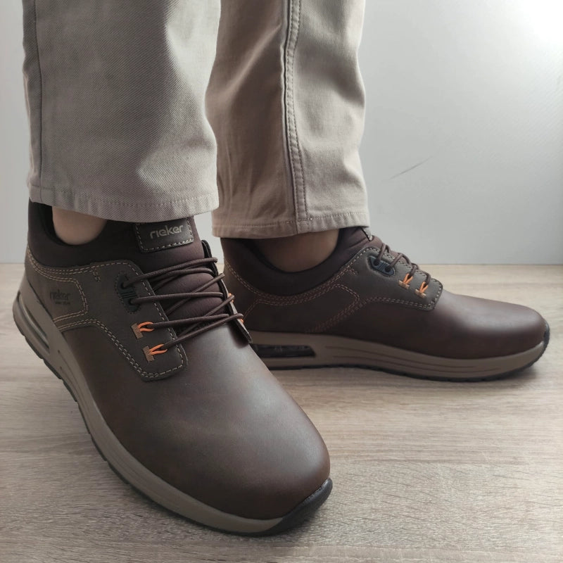 PANTOFI CASUAL BARBATI RIEKER B1051-25 MARO - imagine 4
