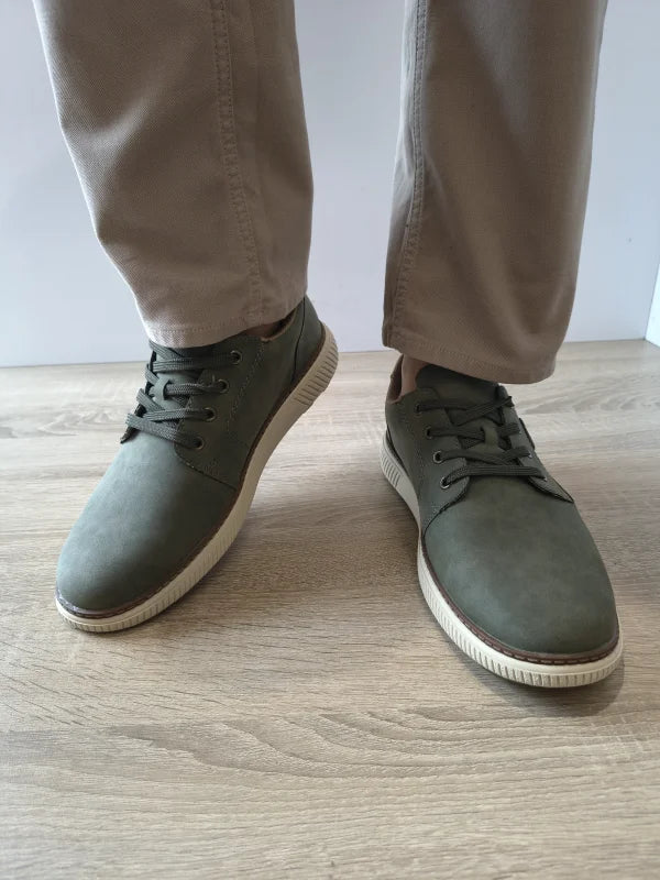 PANTOFI CASUAL BARBATI RIEKER B3317-54 VERZI - imagine 4