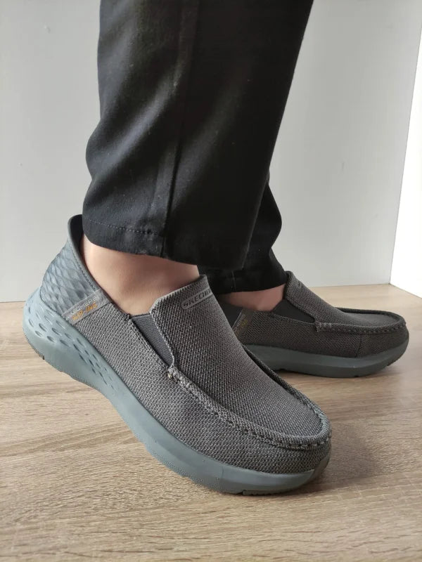 PANTOFI CASUAL BARBATI SKECHERS 204804 GRY - imagine 4