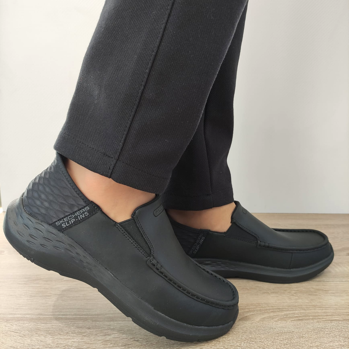 PANTOFI CASUAL BARBATI SKECHERS 204866 BBK - imagine 2
