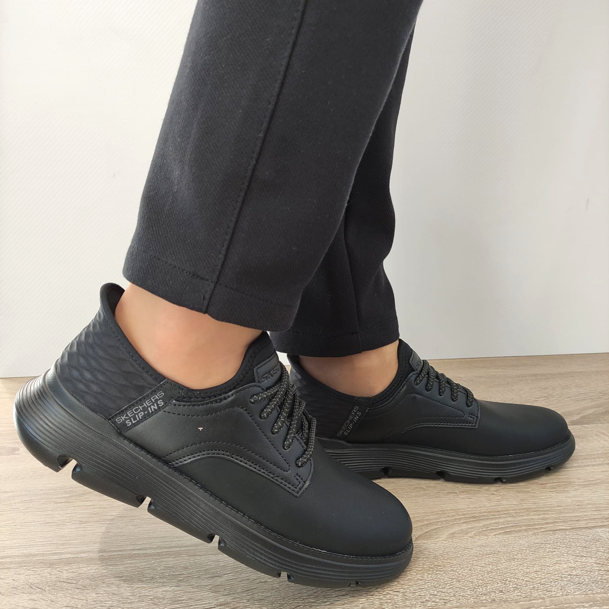 PANTOFI CASUAL BARBATI SKECHERS 205046 BBK - imagine 3