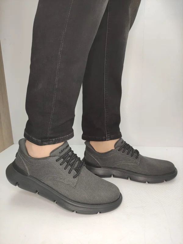 PANTOFI CASUAL BARBATI SKECHERS 205352 BLK - imagine 2