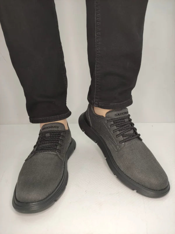 PANTOFI CASUAL BARBATI SKECHERS 205352 BLK - imagine 3