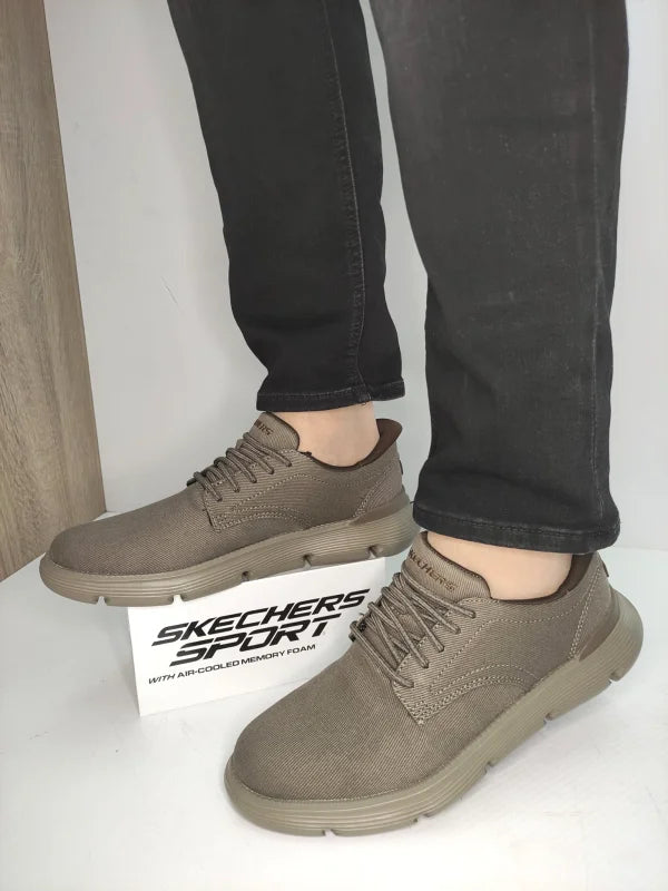 PANTOFI CASUAL BARBATI SKECHERS 205352 DKTP - imagine 4
