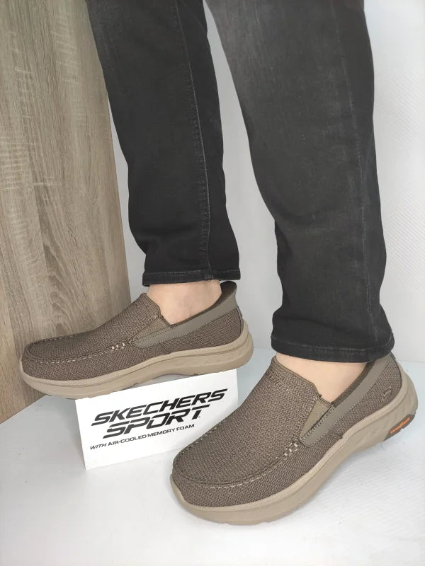 PANTOFI CASUAL BARBATI SKECHERS 205451 TPE - imagine 3