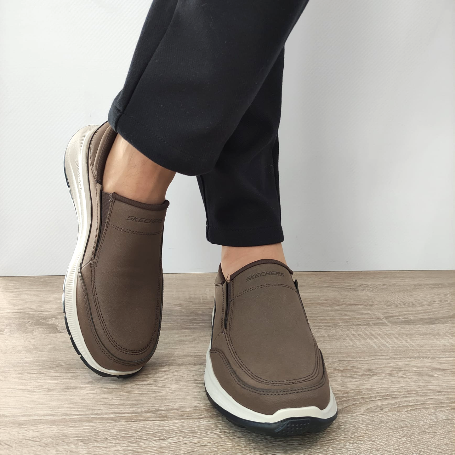 PANTOFI CASUAL BARBATI SKECHERS 232517 CHOC - imagine 6