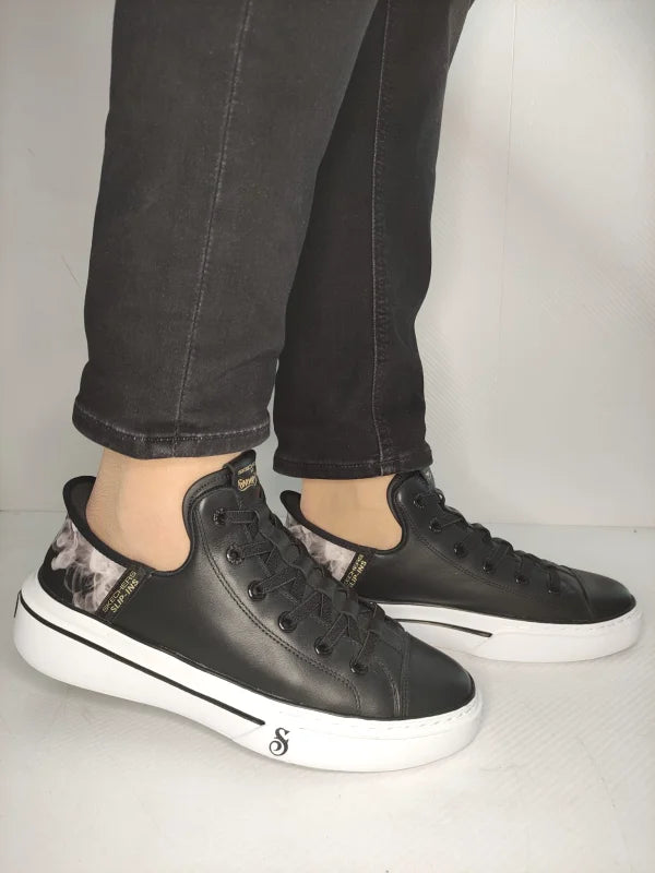 PANTOFI CASUAL BARBATI SKECHERS 251016 BKW - imagine 2
