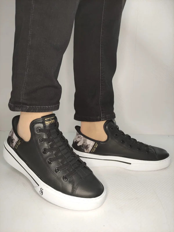 PANTOFI CASUAL BARBATI SKECHERS 251016 BKW - imagine 4