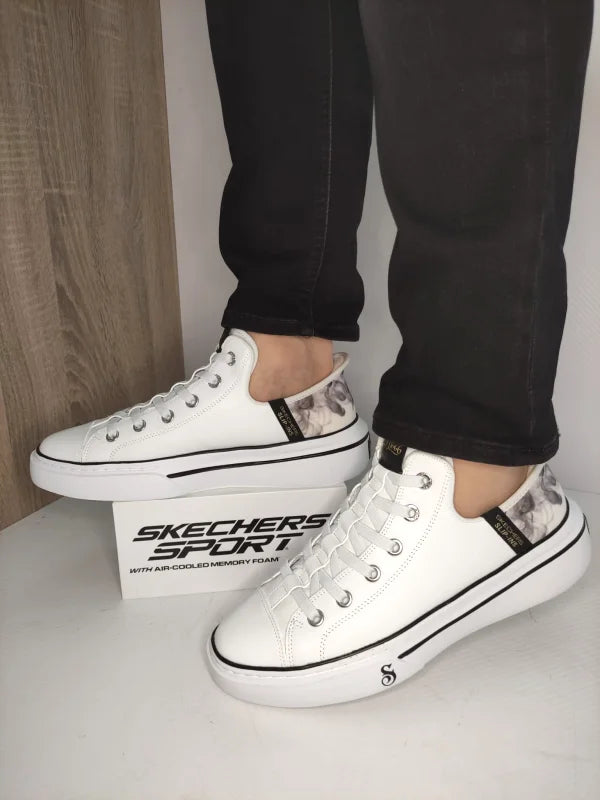 PANTOFI CASUAL BARBATI SKECHERS 251016 WBK - imagine 5