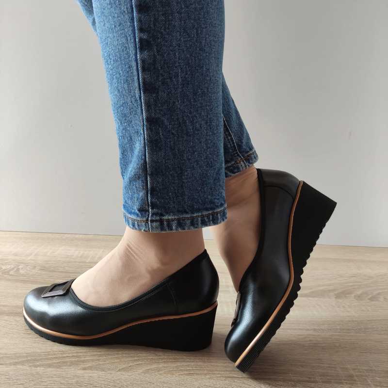 PANTOFI CASUAL AGA DAMA 1046 2198 NEGRI - imagine 2