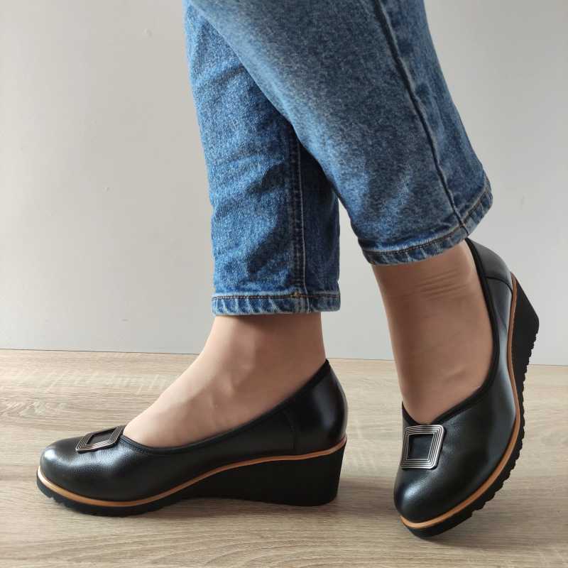 PANTOFI CASUAL AGA DAMA 1046 2198 NEGRI - imagine 3