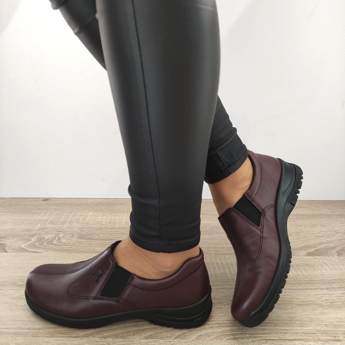 PANTOFI CASUAL DAMA ALPINA RONY G 4293-2 BORDO - imagine 2