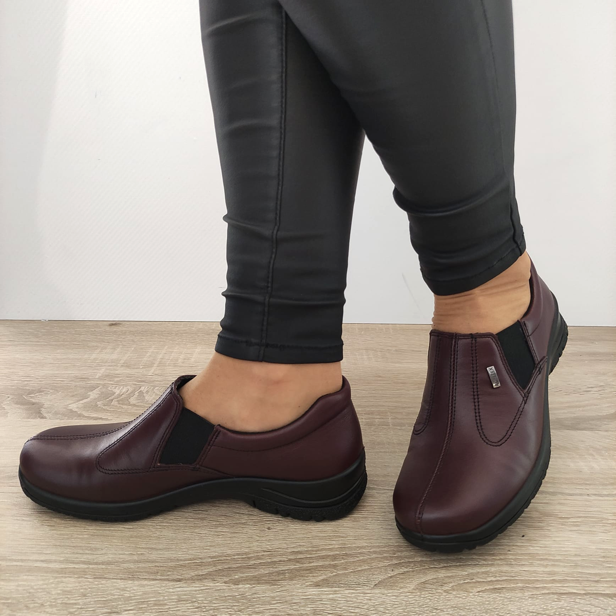 PANTOFI CASUAL DAMA ALPINA RONY G 4293-2 BORDO - imagine 3