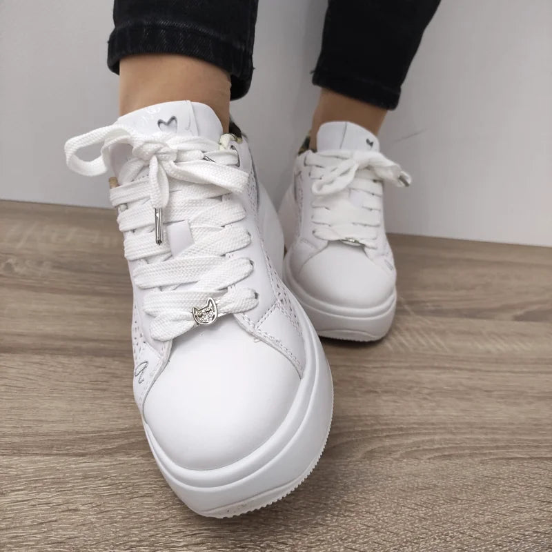 PANTOFI CASUAL DAMA ANEKKE 40370-880 ALBI - imagine 4