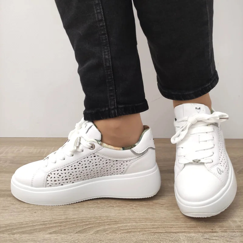 PANTOFI CASUAL DAMA ANEKKE 40370-880 ALBI - imagine 5