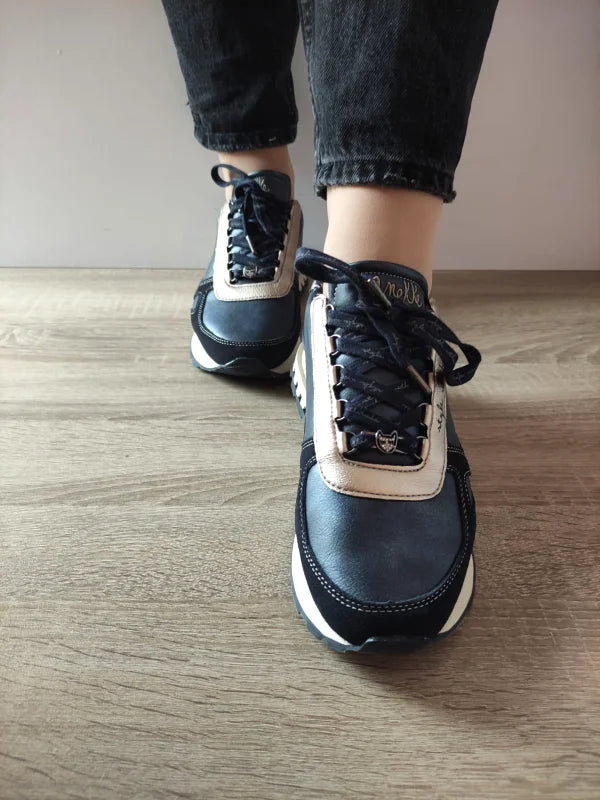 PANTOFI CASUAL DAMA ANEKKE 41390-422 NAVY - imagine 4