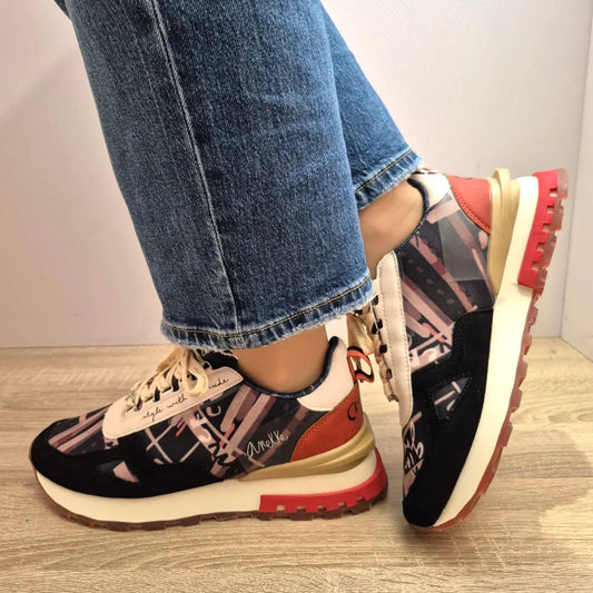 PANTOFI CASUAL DAMA ANEKKE 41390-431 NEGRI + COLOR