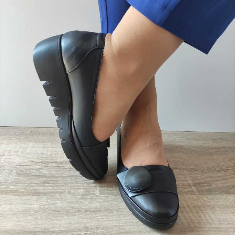 PANTOFI CASUAL DAMA ANNA VIOTTI 5280 NEGRI - imagine 4