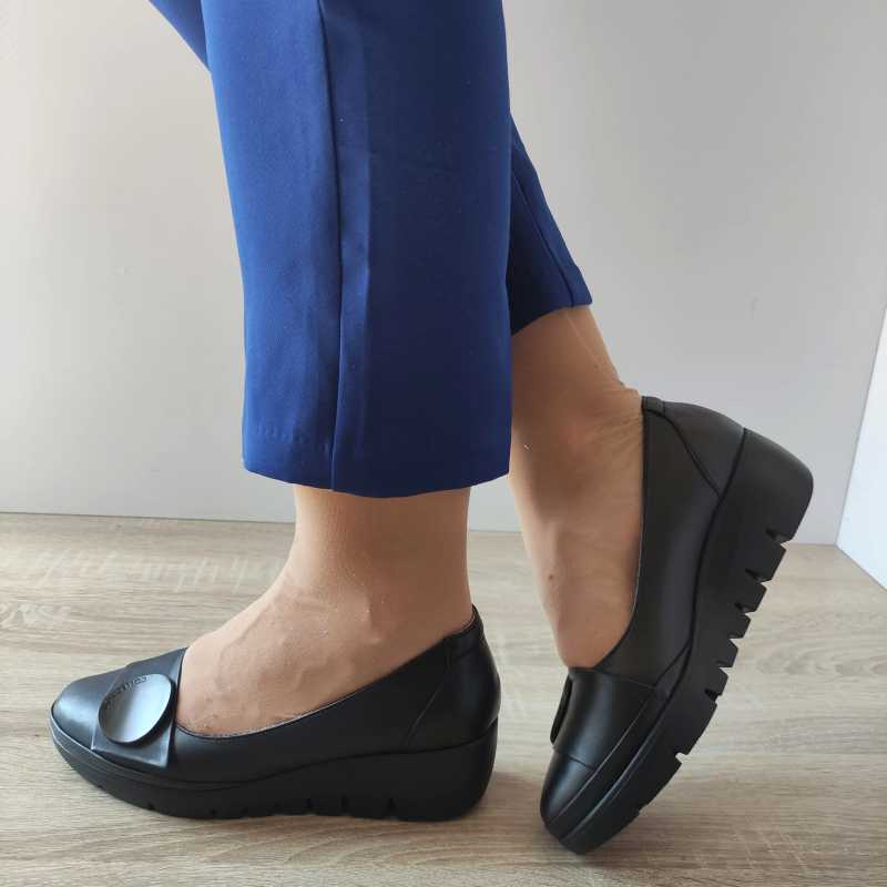 PANTOFI CASUAL DAMA ANNA VIOTTI 5280 NEGRI - imagine 2