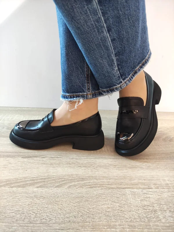 PANTOFI CASUAL DAMA ANNA VIOTTI D106-H907-W253 NEGRI - imagine 3