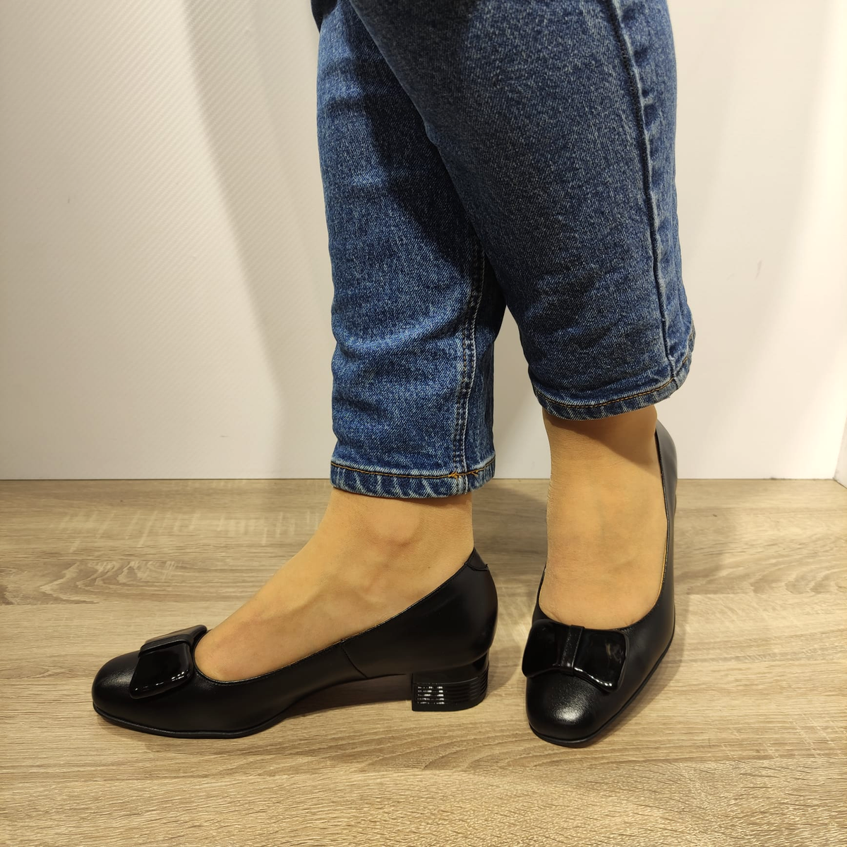 PANTOFI ELEGANTI DAMA ANTONIO 112-1 TOC 400 NEGRI - imagine 3