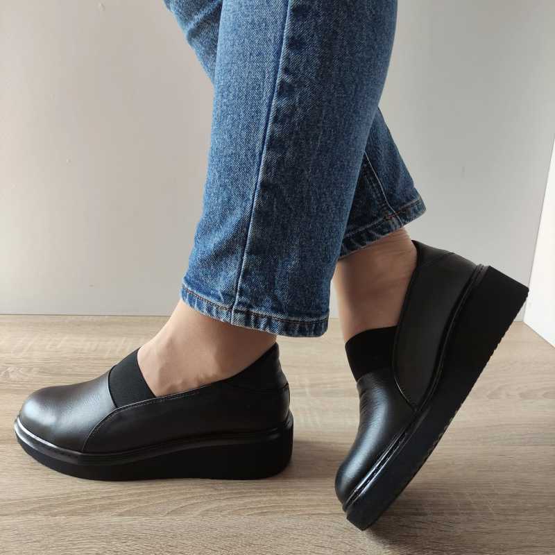 PANTOFI CASUAL DAMA BIO FLEX 006-155 NEGRI - imagine 2