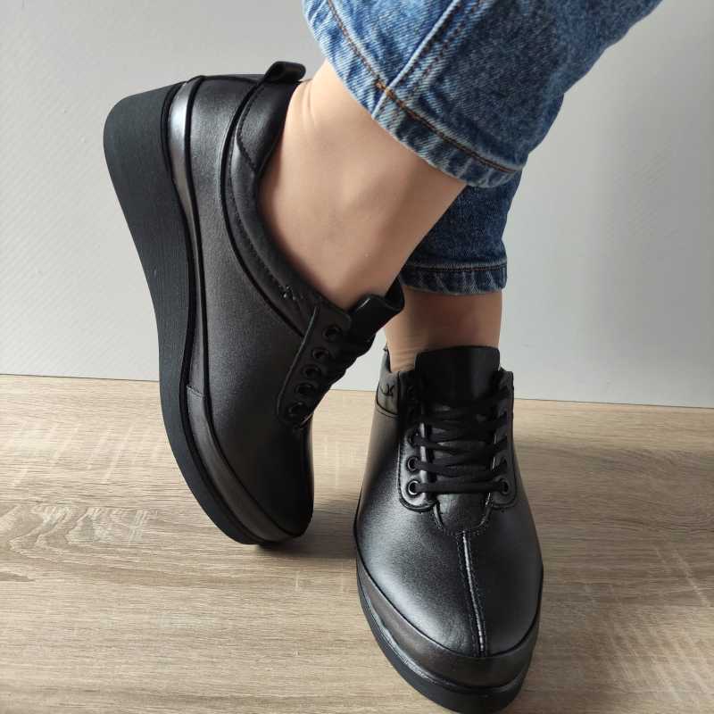 PANTOFI CASUAL DAMA BIO FLEX TB-5826 NEGRI - imagine 4