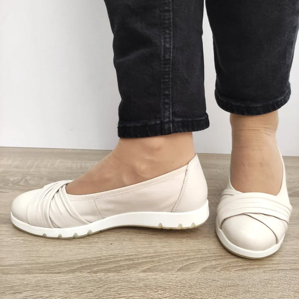 PANTOFI CASUAL DAMA CAPRICE 22118-44 CREM - imagine 4