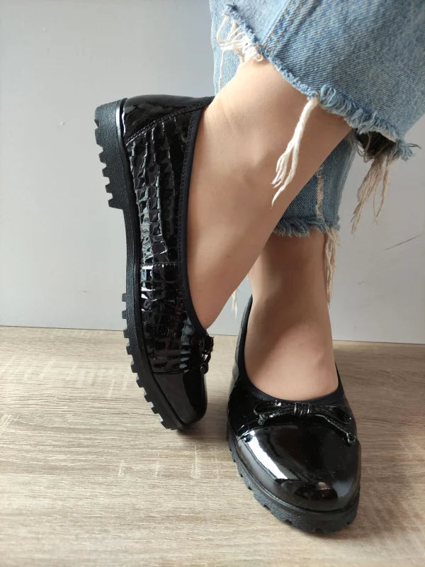 PANTOFI CASUAL DAMA CAPRICE 22150-45 NEGRI CROCO - imagine 3