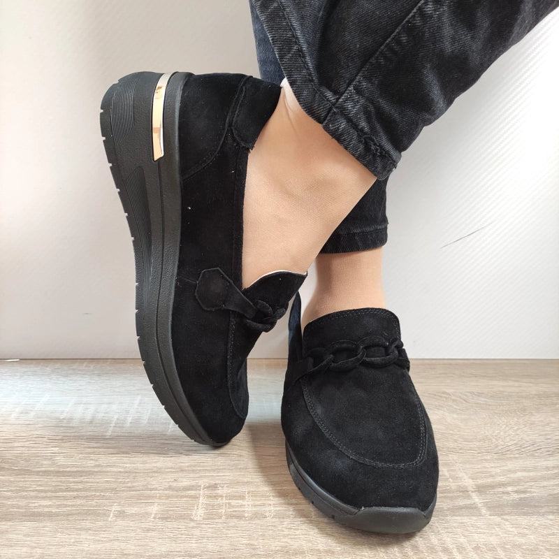 PANTOFI CASUAL DAMA CAPRICE 24301-43 NEGRI VELUR - imagine 4