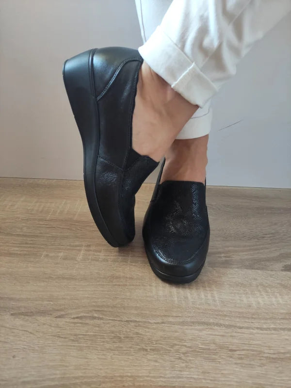 PANTOFI CASUAL DAMA CAPRICE 24352-45 033 NEGRI + REPTIL