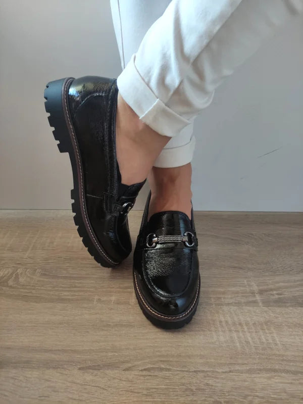 PANTOFI CASUAL DAMA CAPRICE 24702-45 NEGRI LAC - imagine 4
