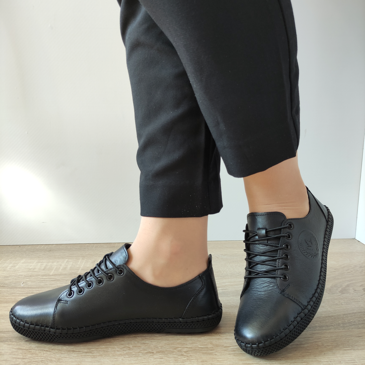PANTOFI CASUAL DAMA CASPIAN 24600 NEGRI - imagine 2