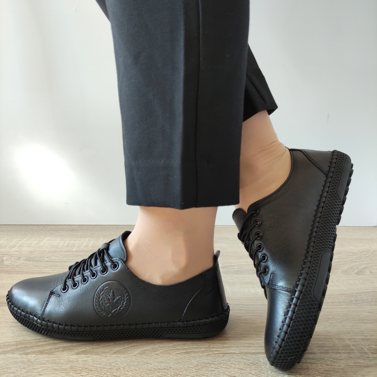 PANTOFI CASUAL DAMA CASPIAN 24600 NEGRI - imagine 3
