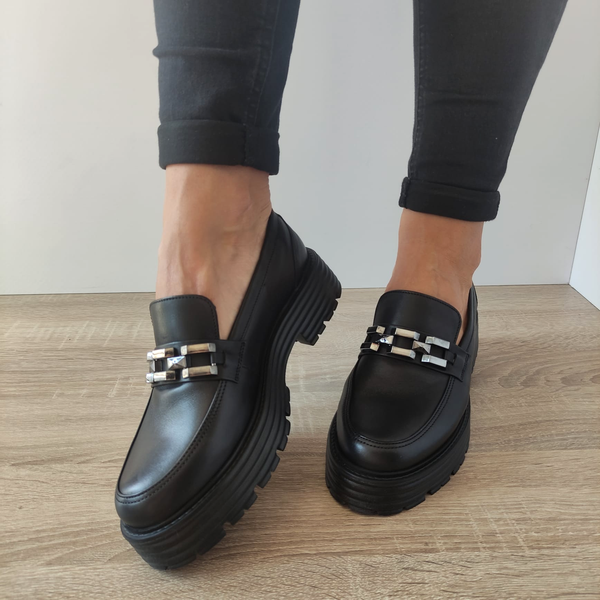PANTOFI CASUAL DAMA CASPIAN 44192 NEGRI - imagine 5
