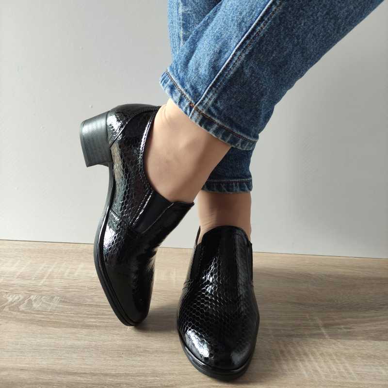 PANTOFI CASUAL DAMA DOGATI 017-340 NEGRI CROCO
