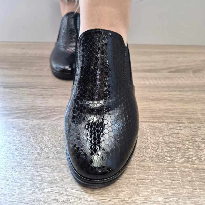 PANTOFI CASUAL DAMA DOGATI 017 340 NEGRI CROCO - imagine 4