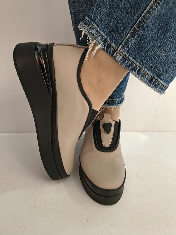 PANTOFI CASUAL DAMA DOGATI 061 242324 NUDE - imagine 4