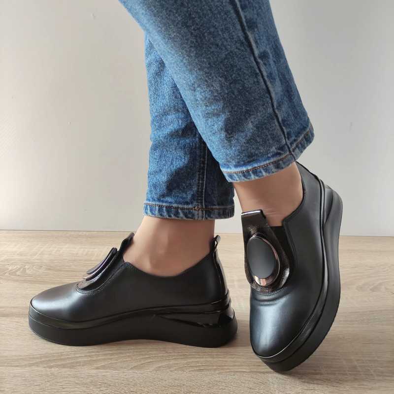 PANTOFI CASUAL DAMA DOGATI 061 2450 NEGRI - imagine 3