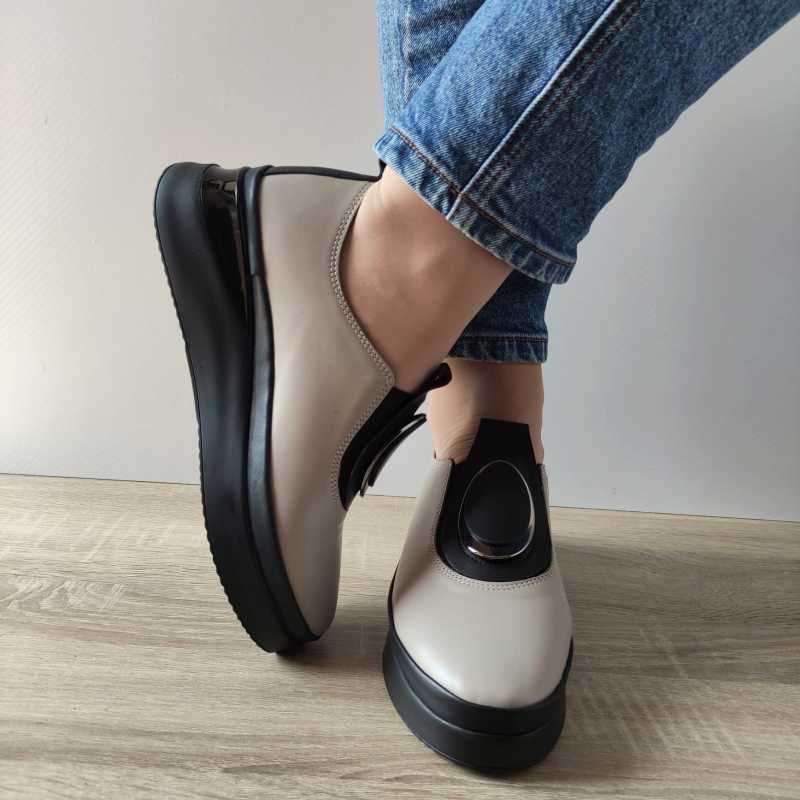 PANTOFI CASUAL DAMA DOGATI 061 2450 VISIONE + NEGRU - imagine 4