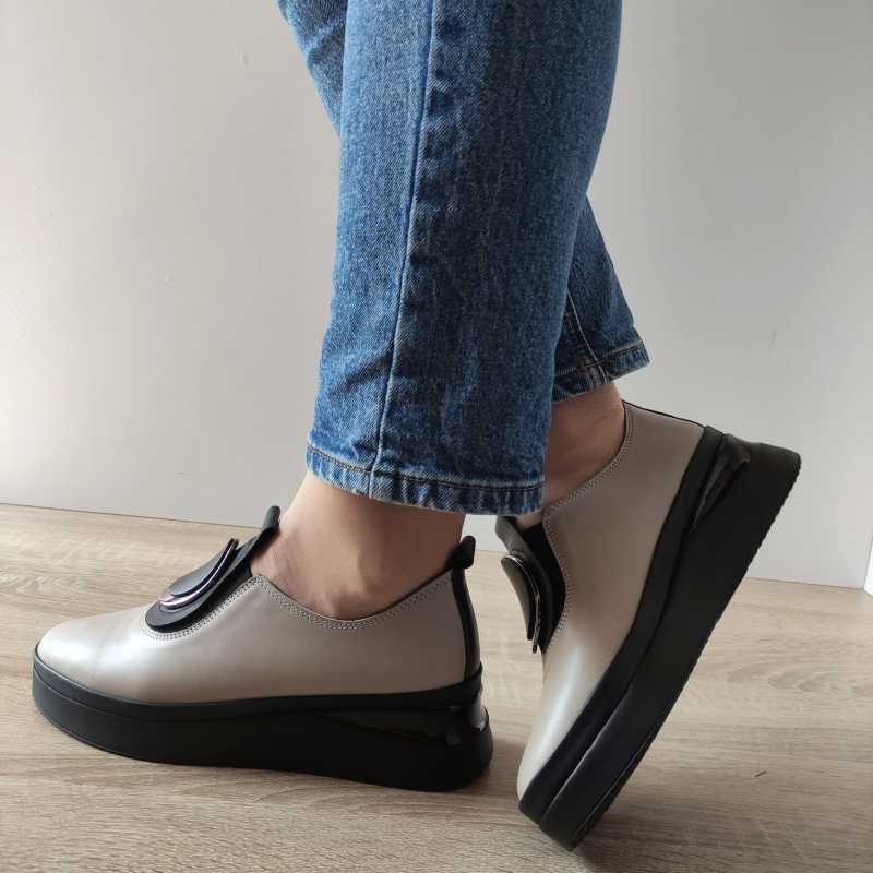 PANTOFI CASUAL DAMA DOGATI 061 2450 VISIONE + NEGRU - imagine 2