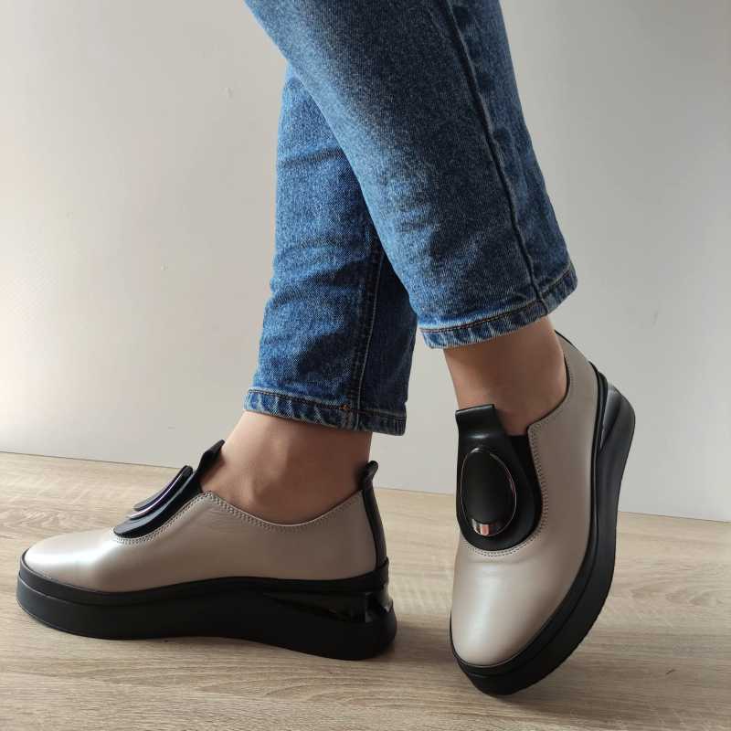 PANTOFI CASUAL DAMA DOGATI 061 2450 VISIONE + NEGRU - imagine 3