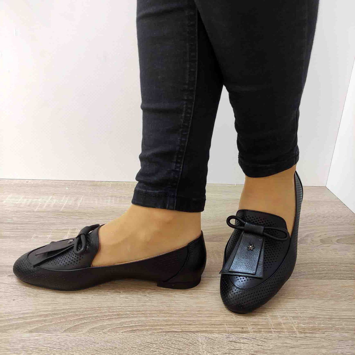 PANTOFI CASUAL DAMA DOGATI 7001 NEGRI - imagine 4