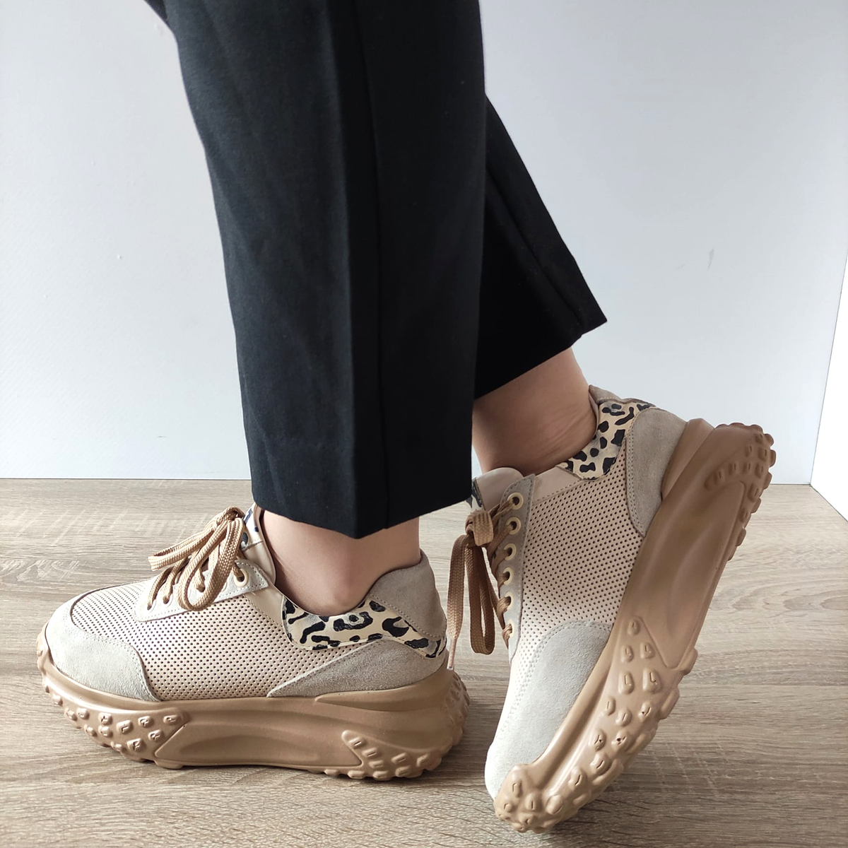 PANTOFI CASUAL DAMA DOGATI 70843 BEJ - imagine 2